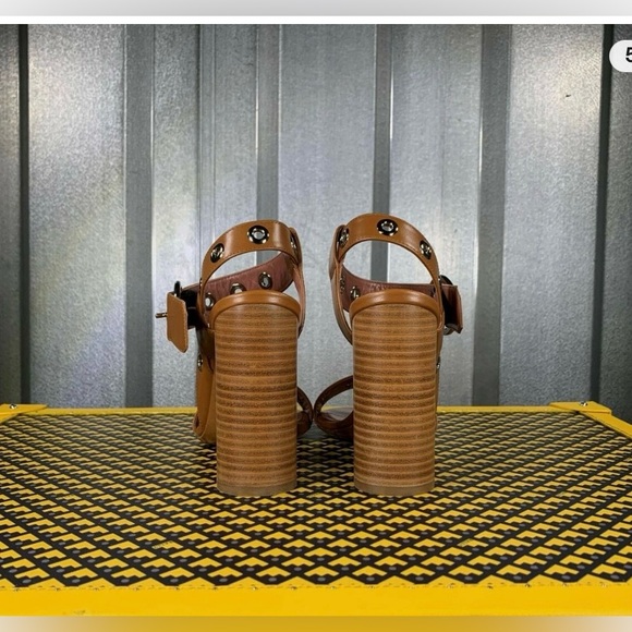 Bally Switzerland Brown High Heel Sandal size 37.5 - Picture 6 of 14